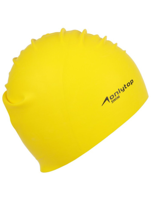 Шапочка для плавания взрослая ONLYTOP Swim, резиновая, обхват 54-60 см, МИКС