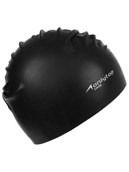 Шапочка для плавания взрослая ONLYTOP Swim, резиновая, обхват 54-60 см, МИКС