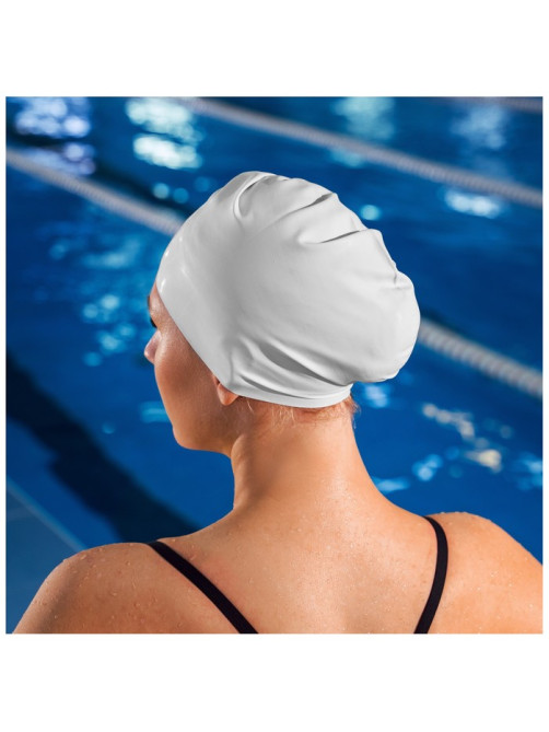 Шапочка для плавания взрослая ONLYTOP Swim, резиновая, обхват 54-60 см, МИКС