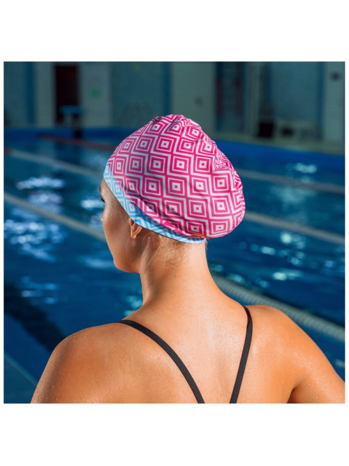 Шапочка для плавания взрослая ONLYTOP Swim, тканевая, обхват 54-60 см