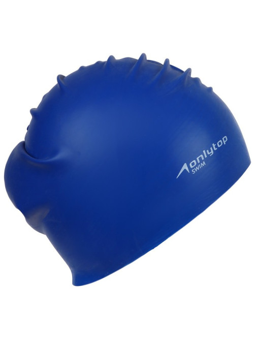 Шапочка для плавания взрослая ONLYTOP Swim, резиновая, обхват 54-60 см, МИКС