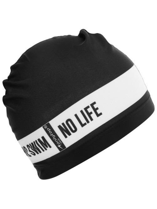 Шапочка для плавания взрослая ONLYTOP No swim. no life, тканевая, обхват 54-60 см