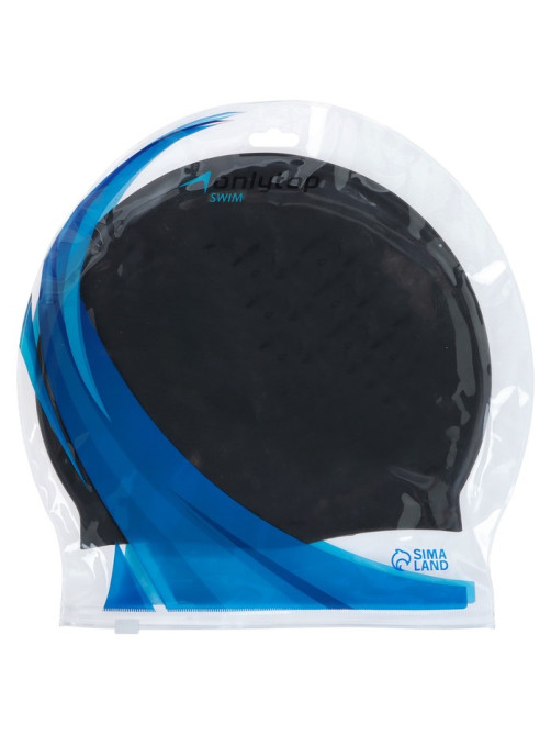 Шапочка для плавания взрослая ONLYTOP Swim, силиконовая, обхват 54-60 см