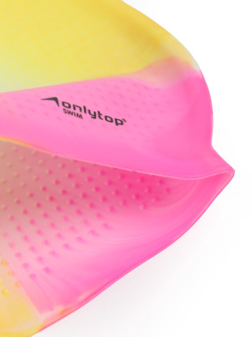 Шапочка для плавания ONLYTOP, силиконовая, обхват 54-60 см, МИКС