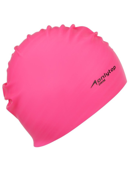 Шапочка для плавания взрослая ONLYTOP Swim, резиновая, обхват 54-60 см, МИКС