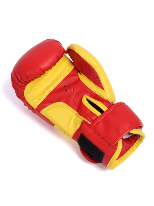 Перчатки боксёрские детские FIGHT EMPIRE, JUNIOR FIGHTER, красно-жёлтые, размер 4 oz