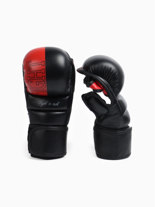 Перчатки для ММА FIGHT EMPIRE, SPARRING, размер XL, чёрно-красные