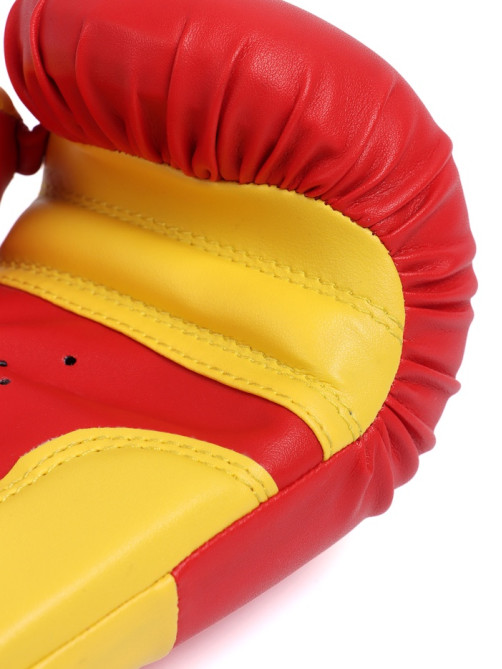 Перчатки боксёрские детские FIGHT EMPIRE, JUNIOR FIGHTER, красно-жёлтые, размер 4 oz