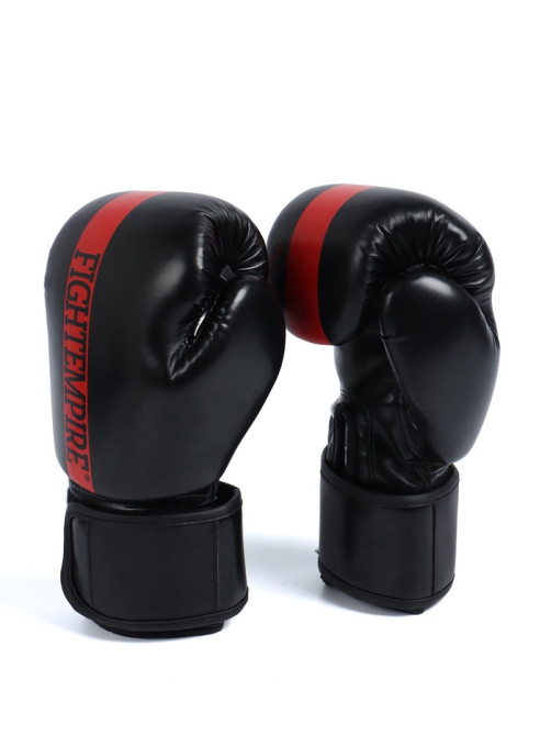 Перчатки боксёрские FIGHT EMPIRE, размер 12 oz, чёрно-красные