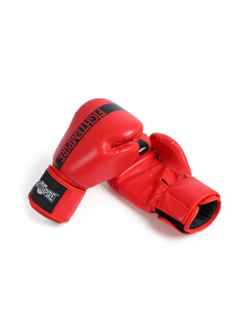 Перчатки боксёрские детские FIGHT EMPIRE, красные, размер 10 oz