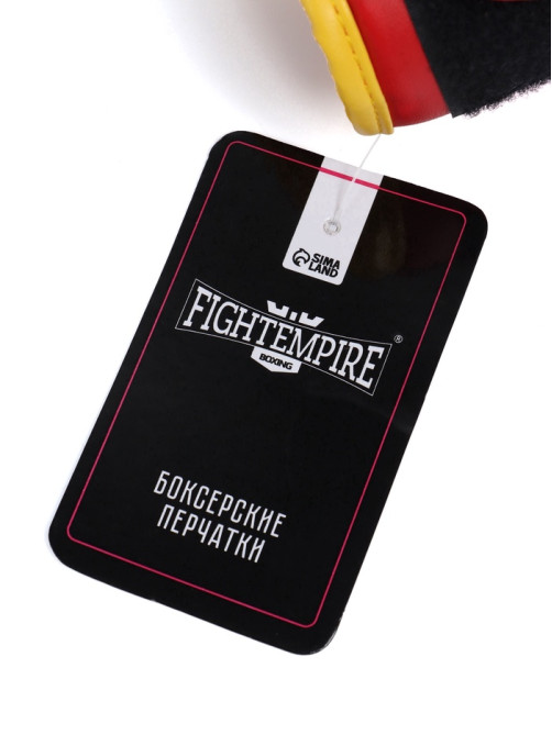 Перчатки боксёрские детские FIGHT EMPIRE, JUNIOR FIGHTER, красно-жёлтые, размер 6 oz