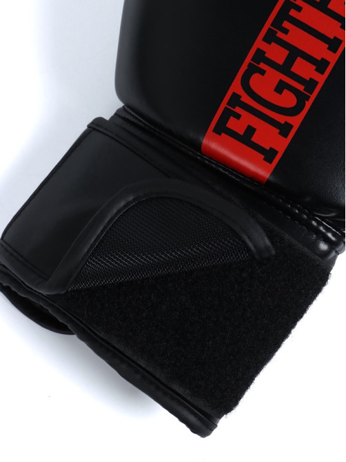 Перчатки боксёрские FIGHT EMPIRE, размер 12 oz, чёрно-красные