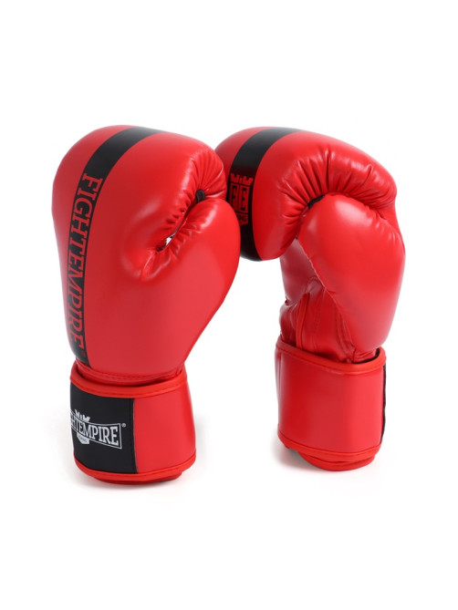 Перчатки боксёрские детские FIGHT EMPIRE, красные, размер 10 oz