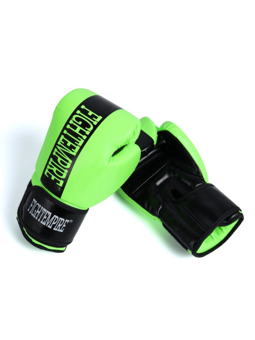 Перчатки боксёрские FIGHT EMPIRE, размер 10 oz, салатовые