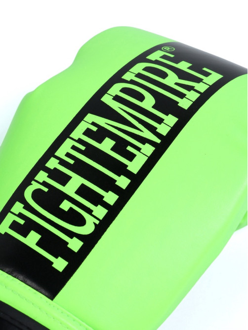 Перчатки боксёрские FIGHT EMPIRE, размер 12 oz, салатовые