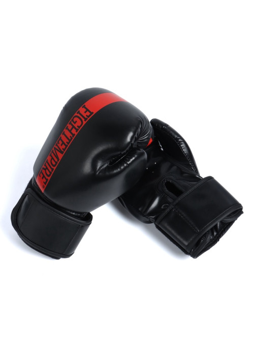 Перчатки боксёрские FIGHT EMPIRE, размер 12 oz, чёрно-красные
