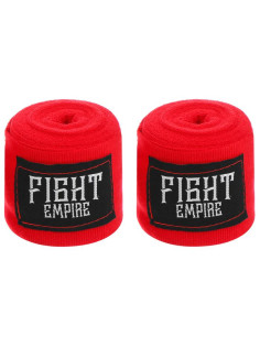 Бинты боксёрские FIGHT EMPIRE, 4 м, эластичные, красные