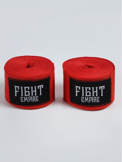 Бинты боксёрские FIGHT EMPIRE, 5 м, красные
