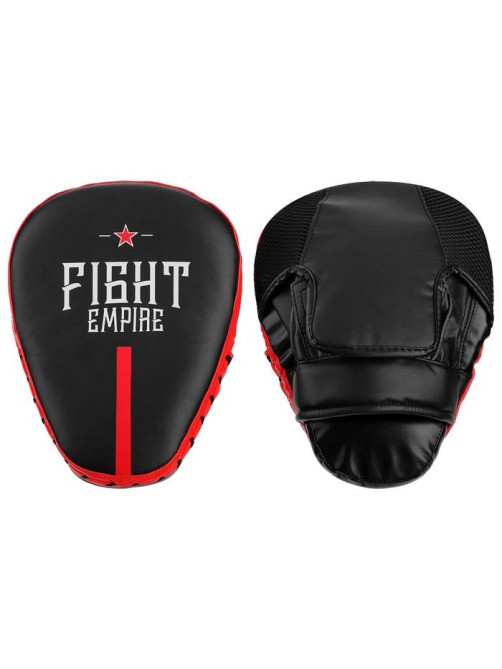 Лапа боксёрская FIGHT EMPIRE PRO, 1 шт., чёрная, красная