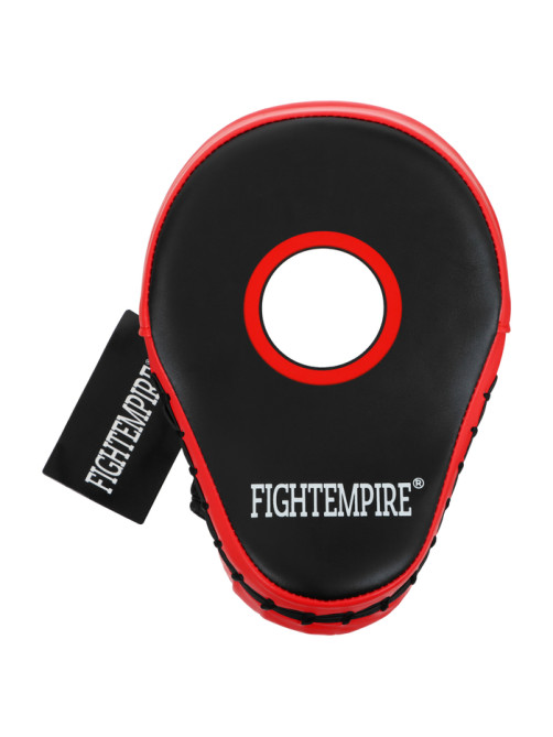 Лапа боксёрская FIGHT EMPIRE, 1 шт., чёрная, красная