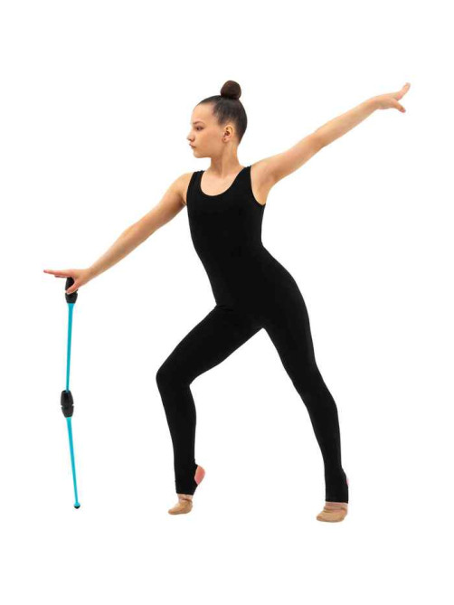 Булавы для художественной гимнастики вставляющиеся Grace Dance, 41 см, голубые, чёрные