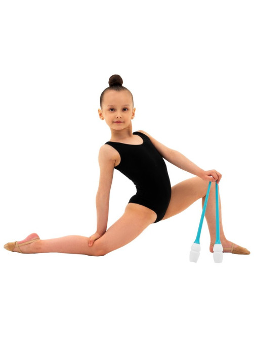 Булавы для художественной гимнастики вставляющиеся Grace Dance, 36 см, белые, голубые
