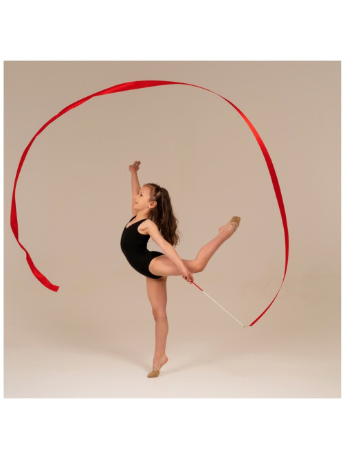 Лента для художественной гимнастики Grace Dance, 4 м, с палочкой, фуксия