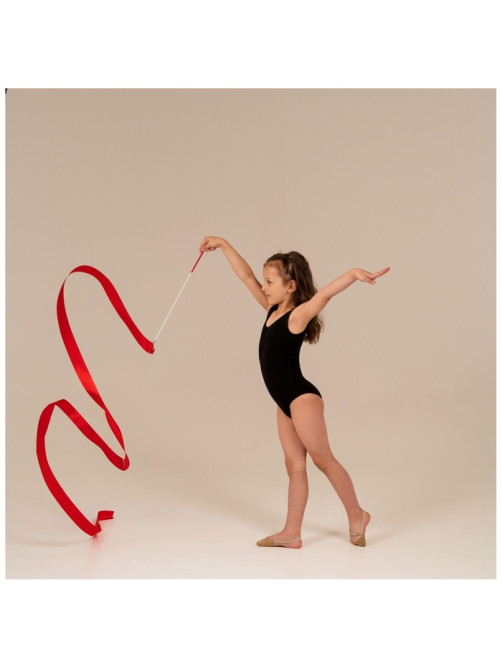 Лента для художественной гимнастики Grace Dance, 4 м, с палочкой, фуксия