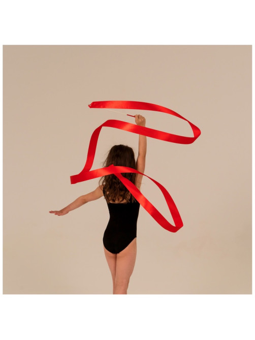 Лента для художественной гимнастики Grace Dance, 4 м, с палочкой, фуксия