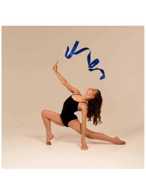 Лента для художественной гимнастики Grace Dance, 4 м, с палочкой, синяя
