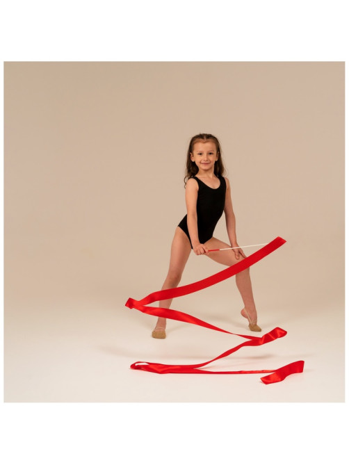 Лента для художественной гимнастики Grace Dance, 4 м, с палочкой, фуксия
