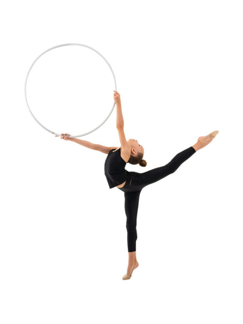 Обруч для художественной гимнастики Grace Dance, профессиональный, d=80 см, белый