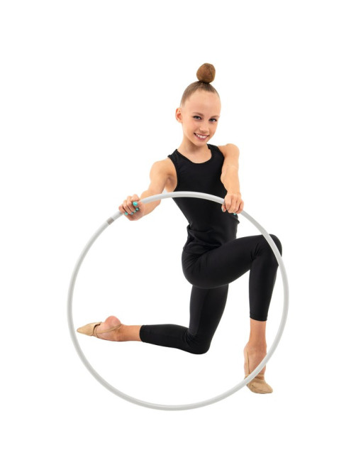 Обруч для художественной гимнастики Grace Dance, профессиональный, d=70 см, белый