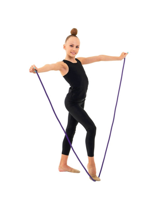 Скакалка для художественной гимнастики утяжелённая Grace Dance, 2.5 м, цвет фиолетовый