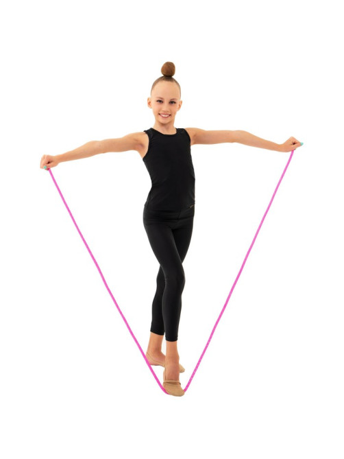 Скакалка для художественной гимнастики утяжелённая Grace Dance, 2.5 м, розовая
