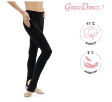 Лосины для гимнастики и танцев Grace Dance, р. 32, чёрные