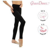 Лосины для гимнастики и танцев Grace Dance, р. 34, чёрная