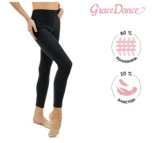 Лосины для гимнастики и танцев Grace Dance, р. 32, чёрные