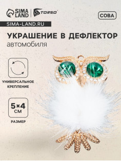 Украшение в дефлектор автомобиля «Сова»