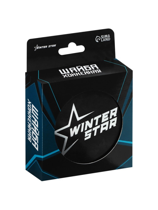 Шайба хоккейная Winter Star, взрослая, d=7.6 см