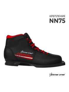 Ботинки лыжные Winter Star comfort, NN75, р. 42, чёрные, красные