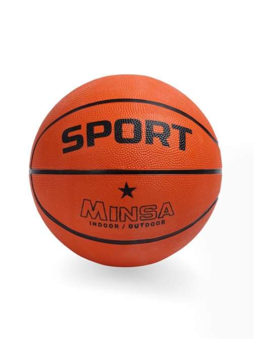 Мяч баскетбольный MINSA SPORT, клееный, 8 панелей, р. 7, резина, резиновая камера