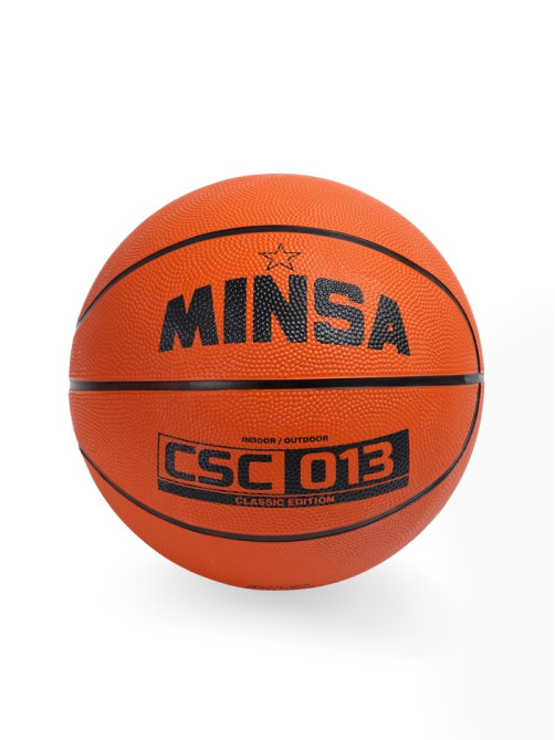 Мяч баскетбольный MINSA CSC 013, клееный, 8 панелей, р. 7, резина, резиновая камера