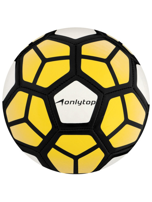 Футбольный мяч ONLYTOP, машинная сшивка, 32 панели, р. 5, PVC, МИКС