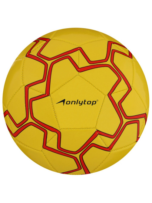 Футбольный мяч ONLYTOP, машинная сшивка, 32 панели, р. 5, PVC, МИКС