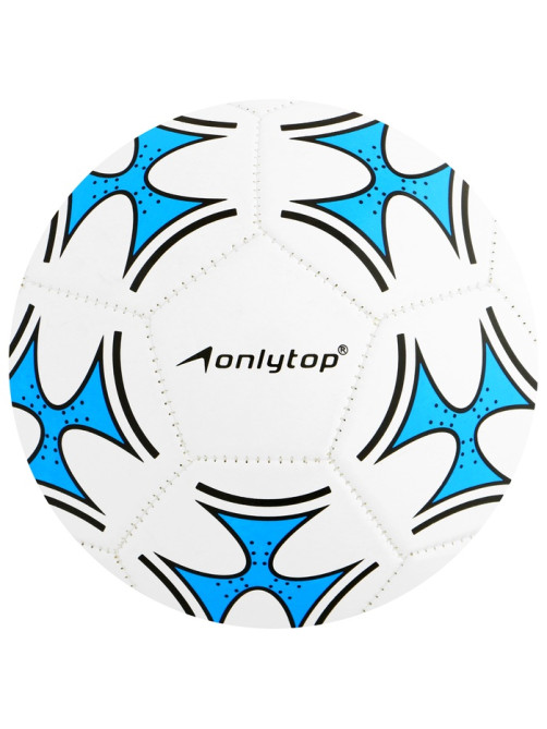 Футбольный мяч ONLYTOP, машинная сшивка, 32 панели, р. 5, PVC, МИКС
