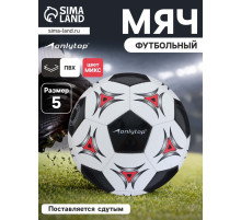 Футбольный мяч ONLYTOP, машинная сшивка, 32 панели, р. 5, PVC