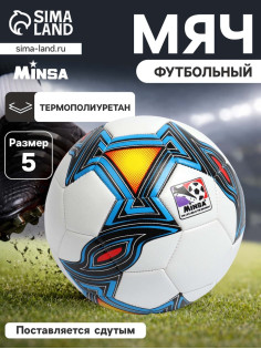 Футбольный мяч MINSA, машинная сшивка, 32 панели, р. 5, TPU