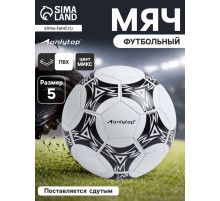Футбольный мяч ONLYTOP, машинная сшивка, 32 панели, р. 5, PVC
