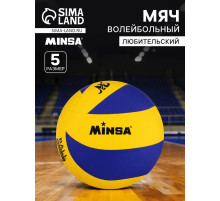 Волейбольный мяч MINSA, клееный, 8 панелей, р. 5, PVC